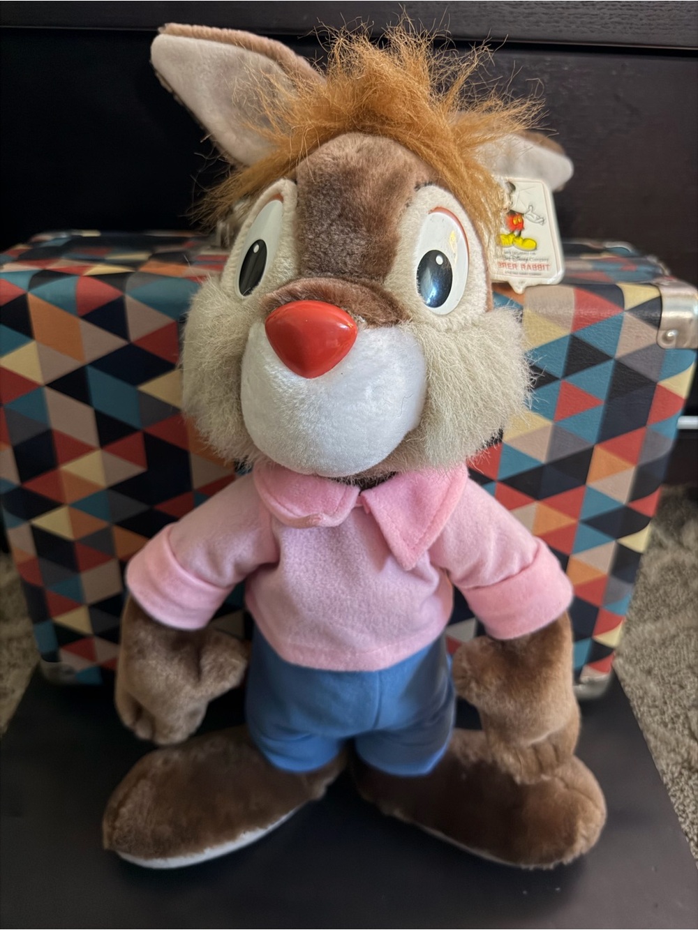 Vintage Disney Brer Rabbit Plush Splash Mountain Bunny Toy NWT Stuffed Animals